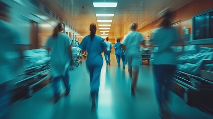 The visual dynamics of the photo reflect the energy and passion of healthcare workers.