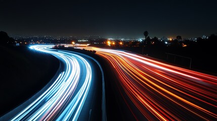 Various light trails move between different countries, suggesting the exchange of information globally.