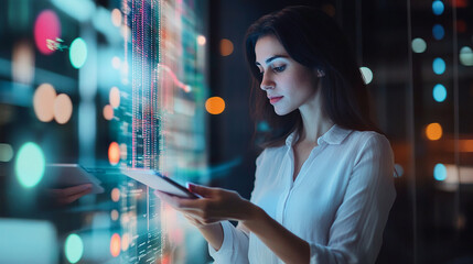Naklejka premium Data-driven insights provided by CRM enable organizations to forecast trends, personalize customer experiences, and optimize marketing campaigns for better conversion rates.