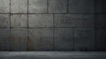 Concrete Wall, Stone, Texture, Texture, Cement, Gray, Gloomy, Industrial	