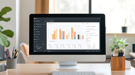 A learning management system dashboard displaying student analytics and course materials.