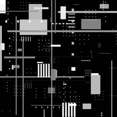 Abstract sci-fi cyberpunk texture background displacement map grayscale 4k png geometry patterns dots Circuit