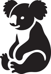 Koala silhouette vector