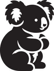 Koala silhouette vector