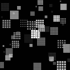 Abstract sci-fi cyberpunk texture background displacement map grayscale 4k png geometry patterns dots Circuit