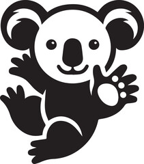 Koala silhouette vector