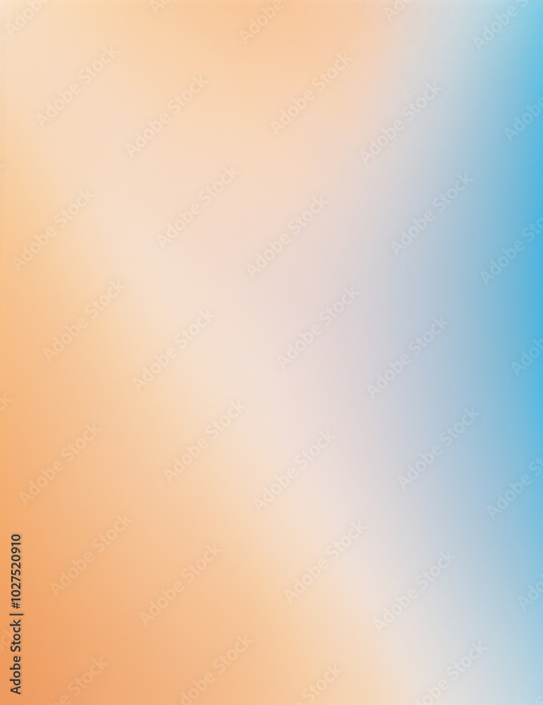 Wall mural abstract colorful background with lines - abstract gradient blue and light orange waves background -