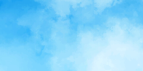 Abstract soft sky blue watercolor sky and clouds. grunge tint light blue watercolor background. Hand painted light blue background with watercolor.	