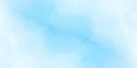 Abstract soft sky blue watercolor sky and clouds. grunge tint light blue watercolor background. Hand painted light blue background with watercolor.	