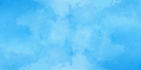 Abstract soft sky blue watercolor sky and clouds. grunge tint light blue watercolor background. Hand painted light blue background with watercolor.	
