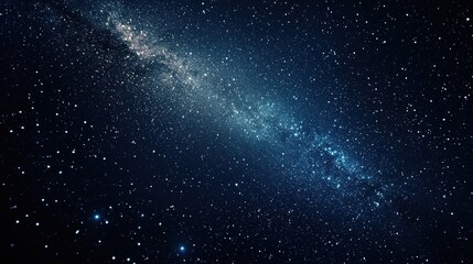 Vast Night Sky Filled with Stars and Galaxies