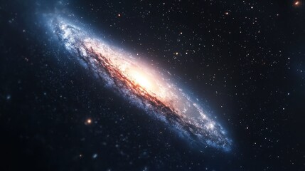 Fototapeta premium Stunning Spiral Galaxy in the Cosmos