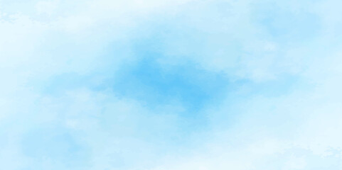 Abstract soft sky blue watercolor sky and clouds. grunge tint light blue watercolor background. Hand painted light blue background with watercolor.	