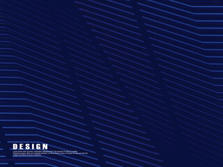 Abstract modern blue horizontal background with geometric diagonal overlay layers and glowing lines. Suitable for banners, posters, covers, headers, flyers, brochures, websites, presentations, etc.