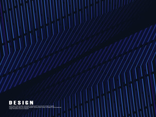 Abstract modern blue horizontal background with geometric diagonal overlay layers and glowing lines. Suitable for banners, posters, covers, headers, flyers, brochures, websites, presentations, etc.