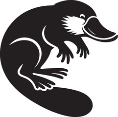 Platypus silhouette vector