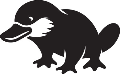 Platypus silhouette vector