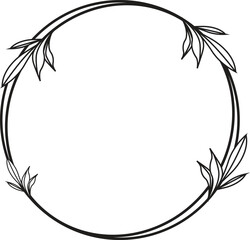  black laurels frames branches. Vintage laurel wreaths collection. Hand drawn vector laurel leaves decorative elements. Leaves, swirls, ornate, award, icon. Vector illustration.