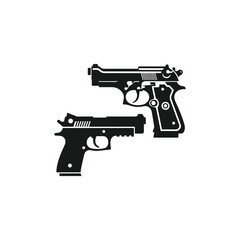 gun silhouette vector 