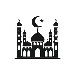 mosque  silhouette vector
