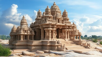 Fototapeta premium A famous cultural monument with unique architectural features, serving as a national symbol of heritage.