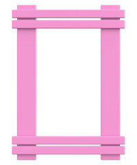 Picture frame. Portrait frame. 3D illustration.