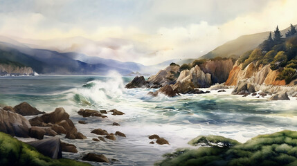 Obraz premium a sea of waves