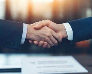 Closeup of hands exchanging documents in a business consulting setting, document exchange, business agreement