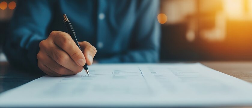 A hand flipping through the pages of a project timeline during a business consultation, project timeline review, strategy discussion