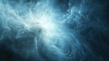 Obraz premium Ethereal Mist: An Otherworldly Swirl of Aqua Hues