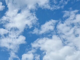 blue sky high shape outdoor group of white clouds background in summer abstract gradient light beauty background. beautiful bright cloud and calm fresh wind air