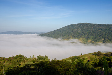 the mist at Khao Kho, Phetchabun, Thailand
