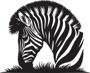zebra head vector style illustration image 