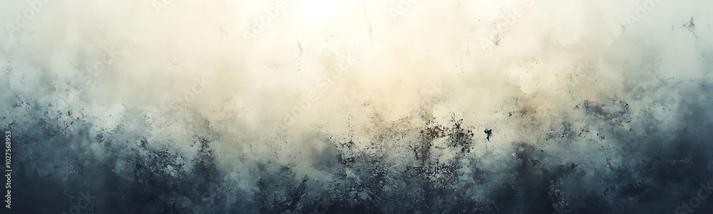 Poster a serene abstract landscape featuring soft gradients of light and dark, evoking a sense of tranquili