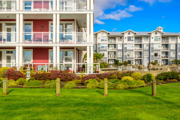 Modern Apartment Buildings in Vancouver, British Columbia, Canada.