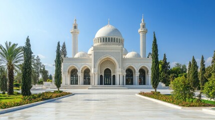 Obraz premium Religious monuments with distinct architectural styles, representing cultural diversity and history.