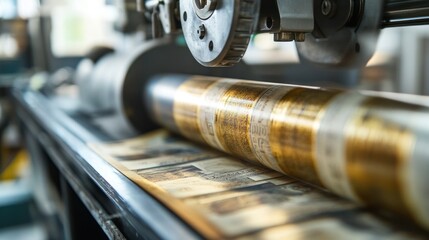The manufacturing of banknote substrates, involving durable materials and advanced security features.