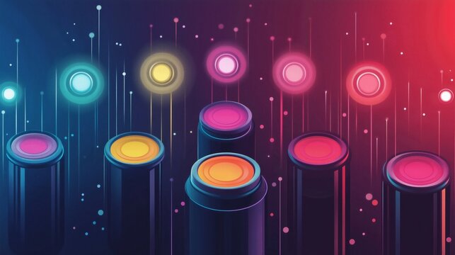 Abstract Leaderboard Game Vectors design