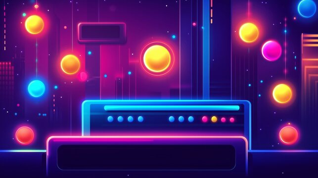 Abstract Leaderboard Game Vectors design