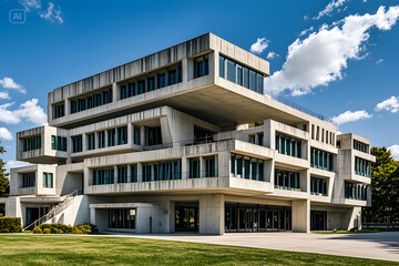 modern apartment building with sky