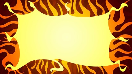 Creative picture frame illustration, artistic text or images placeholder mock up template