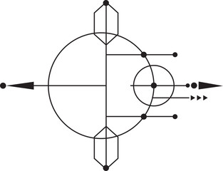 Vector set of highlights with moon, sun, clouds, stars and constellations. Mystical magic elements, spiritual occultism objects. Trendy colors, minimal style.