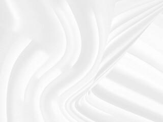 abstract clean smooth woven beautiful soft fabric curve shape decorative fashion textile white background