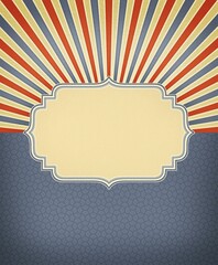 Creative picture frame illustration, artistic text or images placeholder mock up template