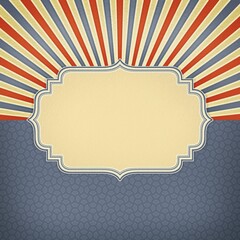 Creative picture frame illustration, artistic text or images placeholder mock up template