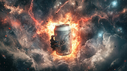 Striking Visualization of Matte White Soda Can