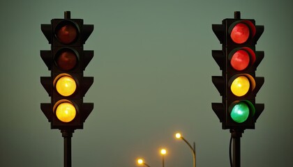 A traffic light that has the word stop on it 6