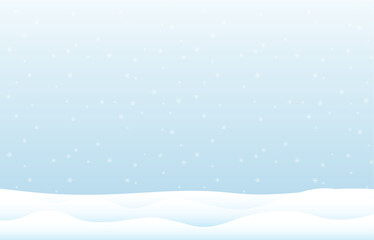 Winter landscape with snowflake background, christmas background, vector design