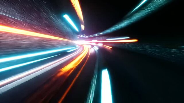 A blurred speed motion effect in vibrant colors, suggesting energy and movement, ideal for tech or sports themes
