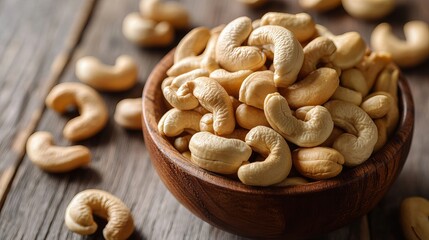 Fototapeta premium image of the cashews. on a white background. cut off